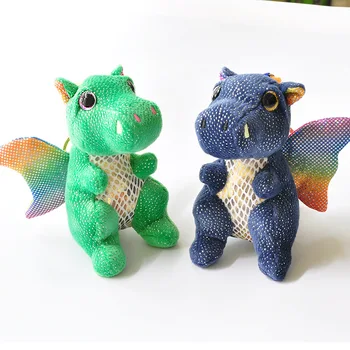 

ASSOT New Arrival Animal Dinosaur Keychain Plush Doll Tyrannosaurus Rex Bag Pendant Key Ring Cute Doll Key Chain Good Quality