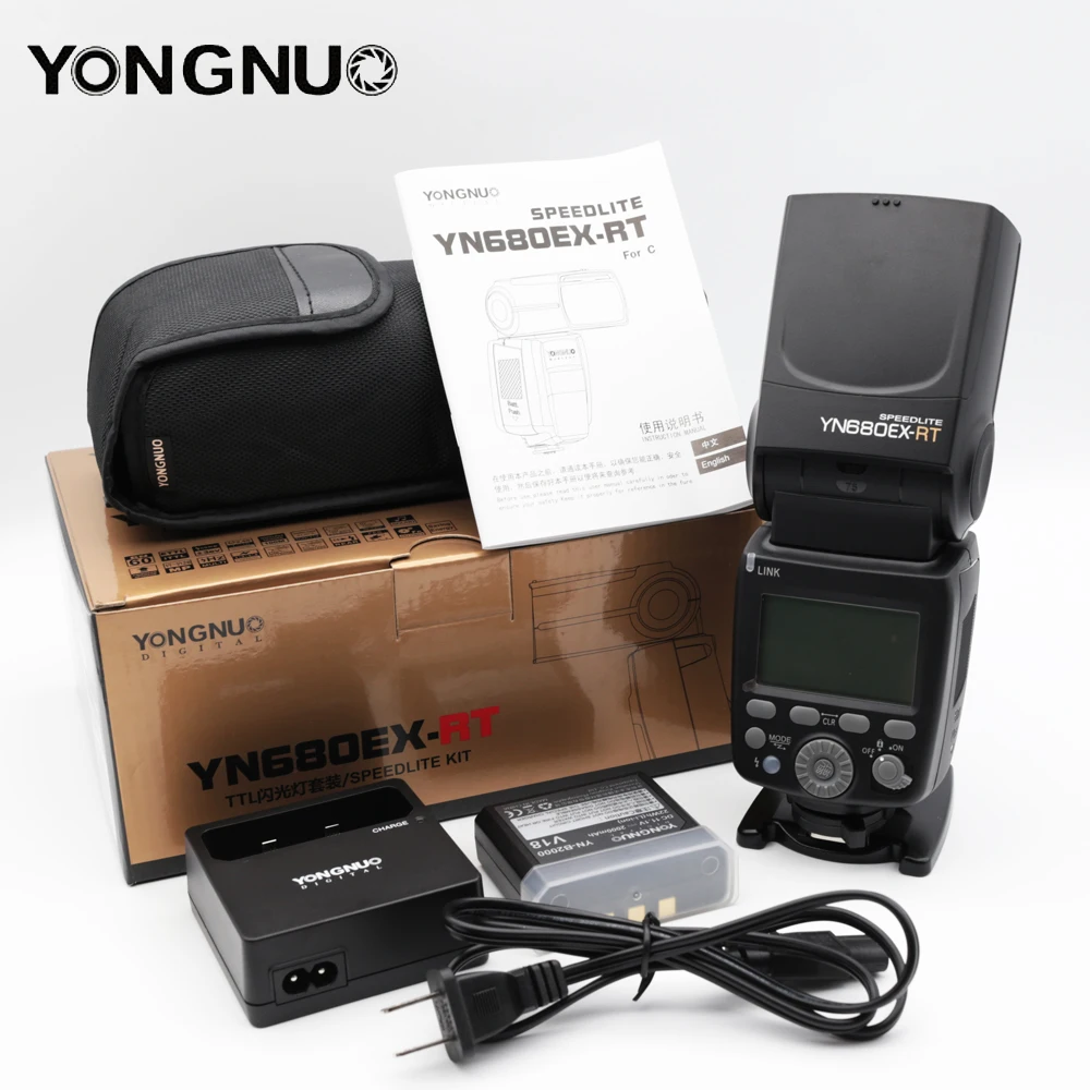 YONGNUO Вспышка Speedlite YN680EX-RT литиевая 2,4G GN60 беспроводная 1/8000s HSS ttl вспышка Speedlite для камер Canon Speedlite