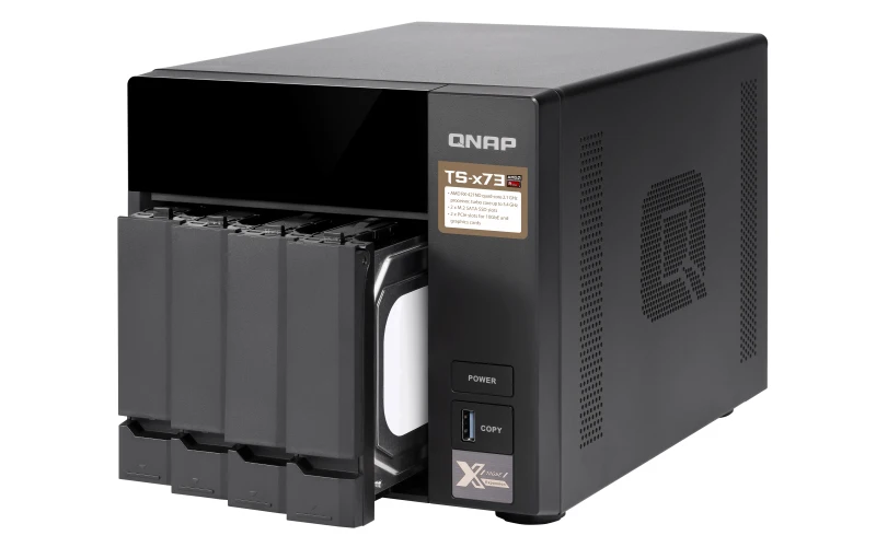 QNAP TS 473 HDD SSD Serial ATA III 2 5/3 5 " 0 1 6 10 JBOD FAT32 HFS + NTFS exFAT ext3 ext4 ГГц|Сетевые хранилища| |