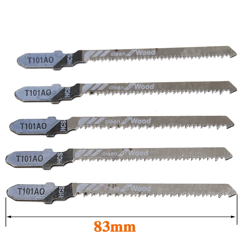 5 шт. T101AO набор лезвий для лобзика высокое качество Режущий инструмент для очистки древесины 1,5-15 мм rct