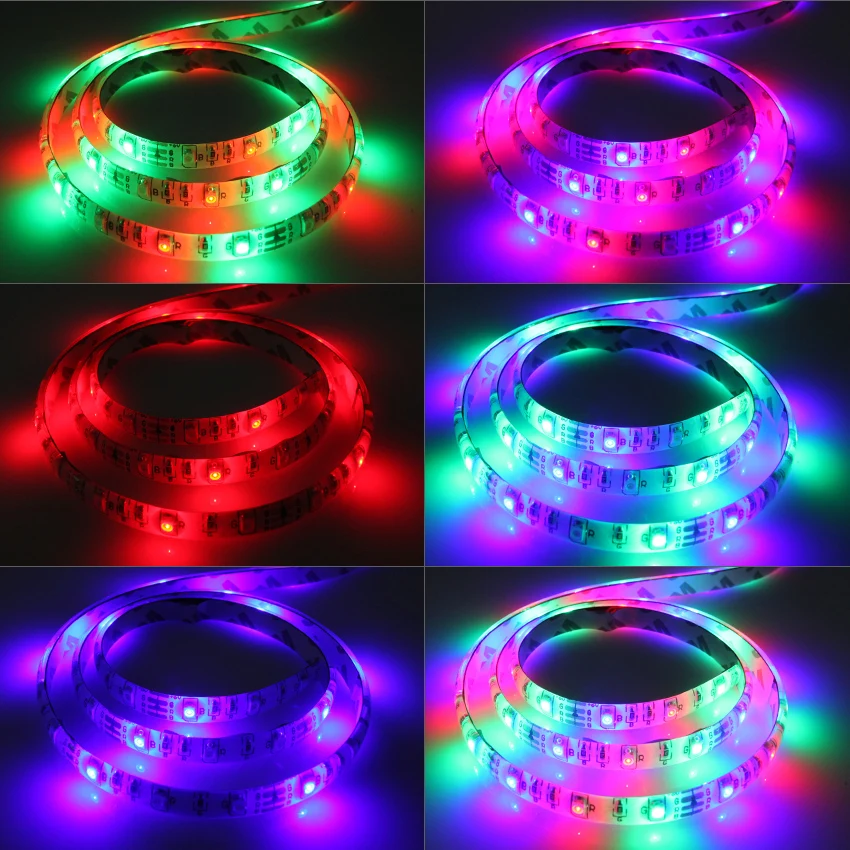RGB-TV-Background-Lighting-DC5V-USB-LED-Strip-SMD-Ip65-Waterproof-3528-Flexible-Lighting-LED-Wire