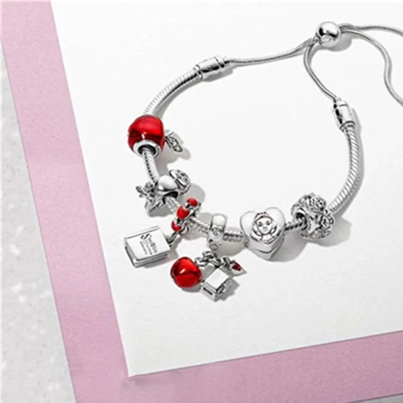 

ViTas PAN sterling silver bracelet set Amusement park series fashion flaming style bead jewelry women's simple temperament gift