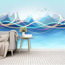 Landscape wall background wall professional production mural factory wholesale wallpaper mural poster photo wall romantic mediterranean style background wall professional production mural wholesale wallpaper mural poster photo wall