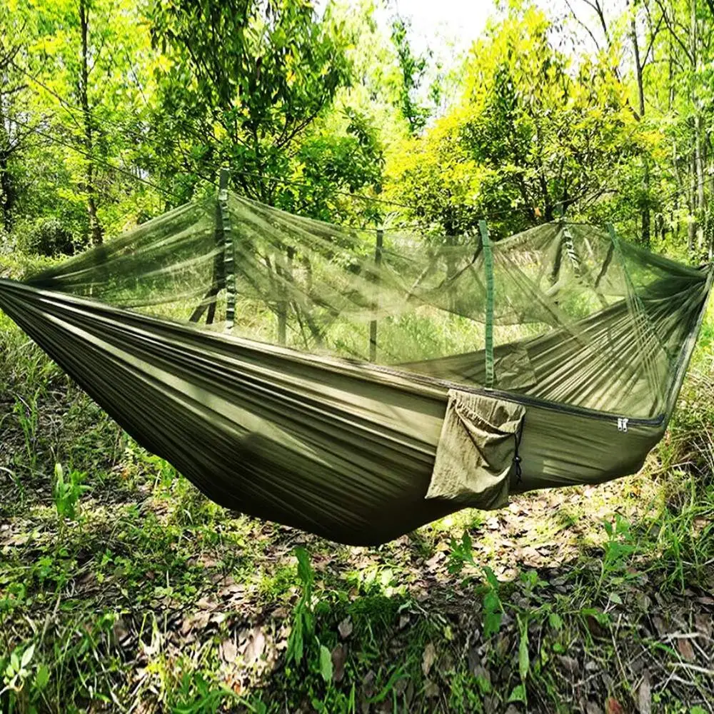 

2 Person Hammock with Mosquito Net Air Tent Army Green