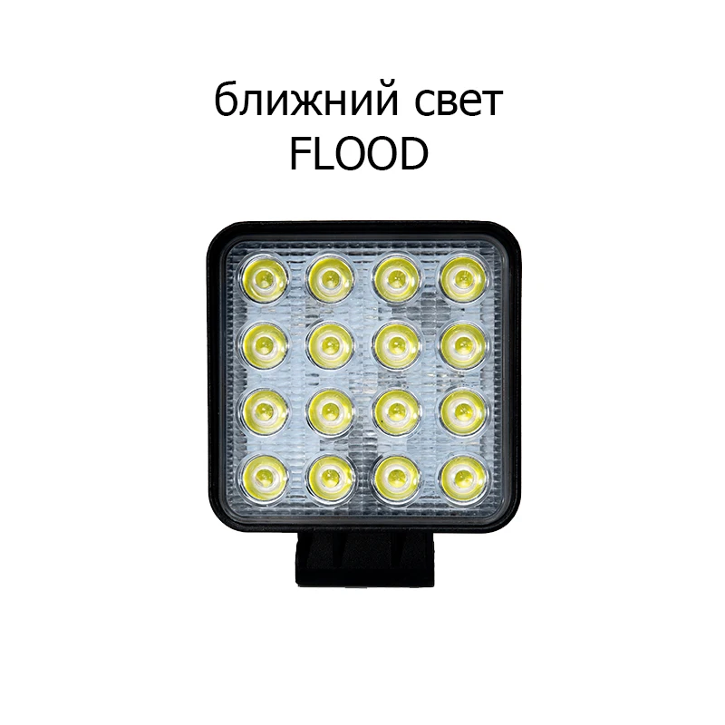 Comprar Led luz de trabajo 48W Auto SUV Moto motocicletas Led faro lámpara Scooters Luz de niebla trabajo Spotlight quadbike barco impermeable