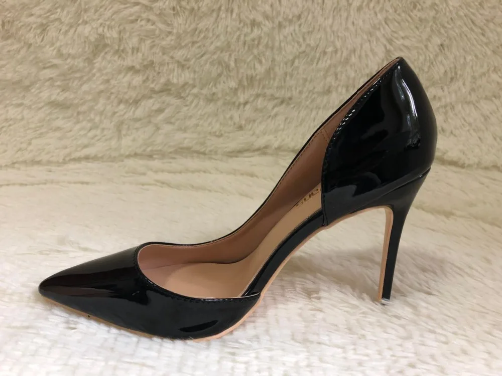CRA/брендовые пикантные женские туфли-лодочки из лакированной кожи на высоком тонком каблуке вечерние туфли пикантные модные женские туфли на высоком каблуке 8, 10, 12 см