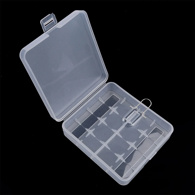 

4 x 18650 Battery box four quarters Transparent Container
