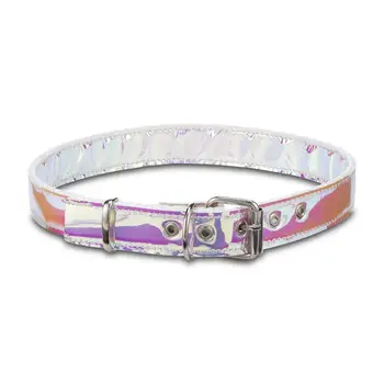 

Lachoqqa Dog Collar, Multicolor, Fashionable Pets Adjustable Collars Harnesses Leashes 20.5"-23.5"