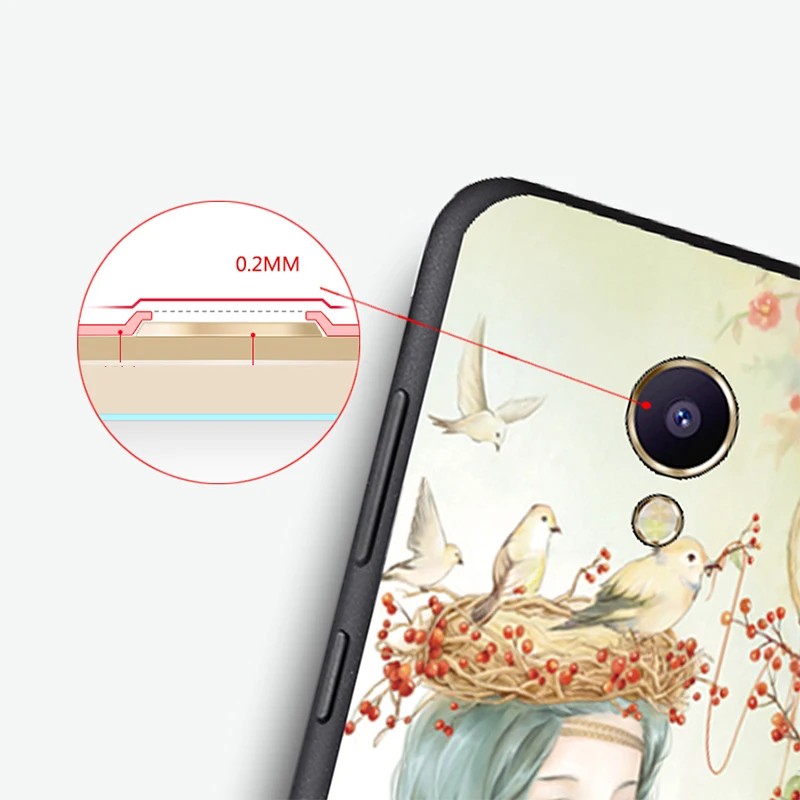 Meizu M5 Note Case Original Cover for Meizu M5 Note Case bag Cover Skin Wolf Fish Skull m5 note Fundas 100% BiNFUL 5