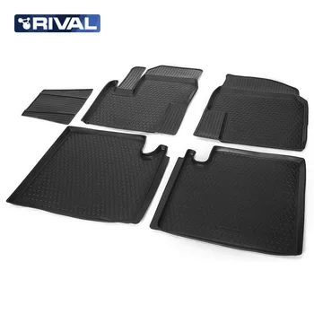 

For Lifan X60 2013-2019 floor mats into saloon 5 pcs/set Rival 13301001