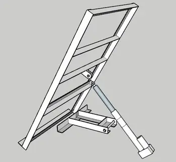 

Dual axis solar tracker with slewing driver and actuator
