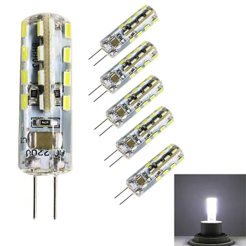 

5x Lampada LED G4 Lamp 220V 2.5W AC220V G4 LED bulb 32 SMD 3014 Replace 25w Halogen Light 360 Beam Angle,Cold White