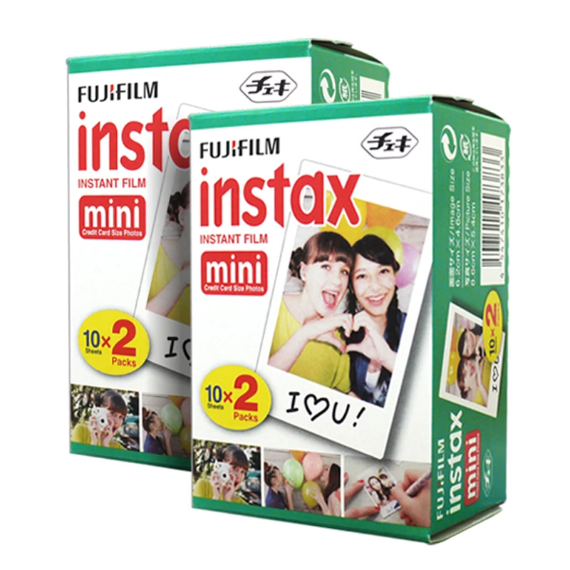 Fujifilm Instax Mini 8 мгновенная камера-желтый+ Fuji белый край 40 пленка+ объектив крупным планом-желтый