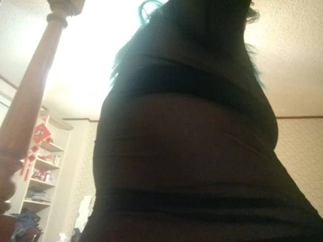 Black Transparent Slim Turtleneck Top photo review