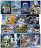 Embroidery Counted Cross Stitch Kits Needlework - Crafts 14 ct DMC DIY Arts Handmade Decor - Wolves Collection 1