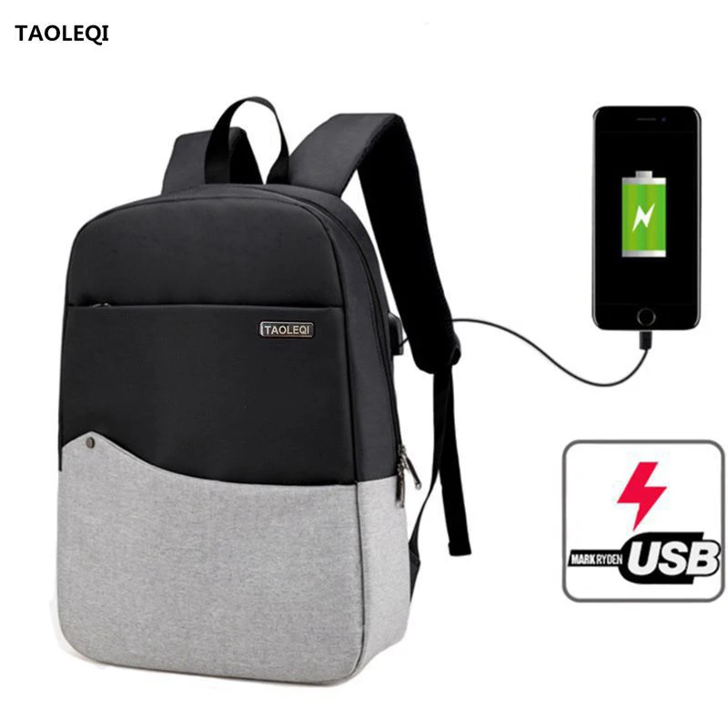 

2019 New Waterproof USB Charging 15.6inch Laptop Backpack For Women Men Anti-theft Backpack School Backpack Bag For Male Mochila