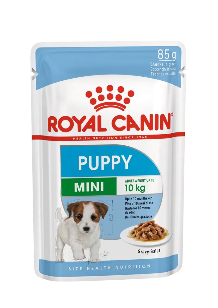 Royal Canin Mini Puppy пауч для щенков мелких пород (соус) 24*85 г.|Влажный корм собак| |