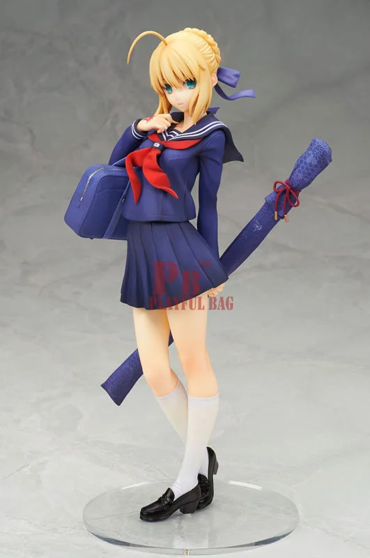 Figma фигурка Fate Stay Night Saber школьная форма искусственная Аниме Кукла 18 см ПВХ