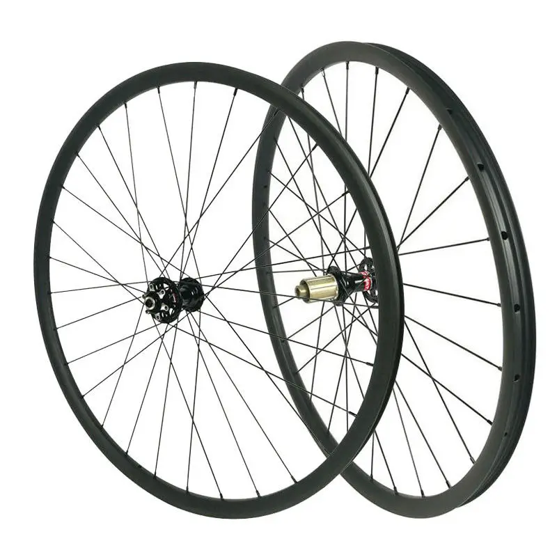 Flash Deal Axle 100*15 / 142*12 mtb wheels 29er carbon tubeless mtb wheelset XC carbon carbon mtb 29er wheels carbon wheels 28H/28H spokes 4