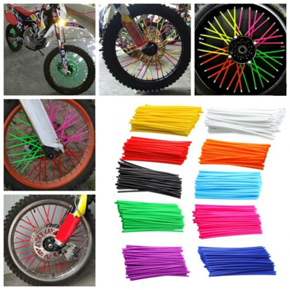 36Pcs/Pack Motorcycle Bike Wheel Spoke Wraps Rims Skin Cover Protector