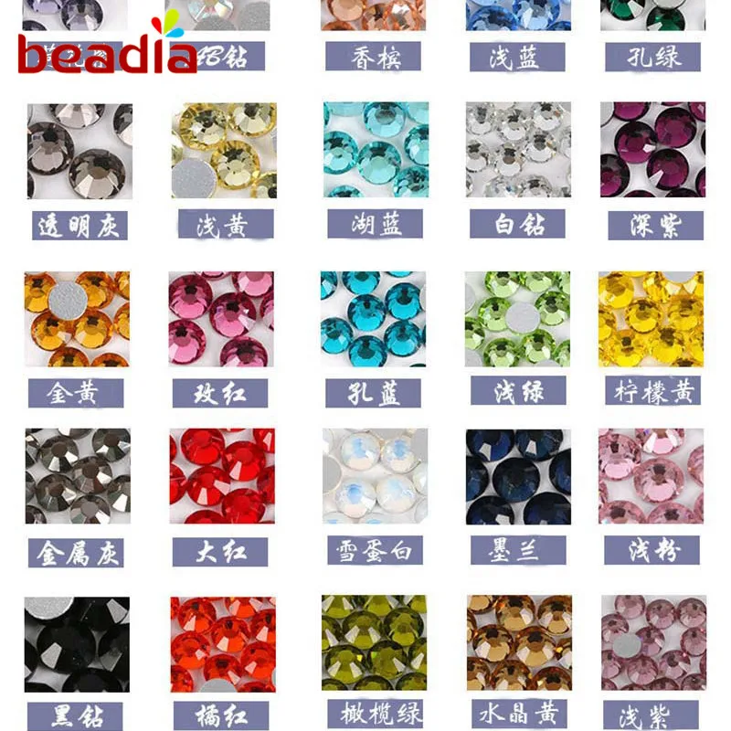 

Rhinestones Crystal Clear AB Non Hotfix Flatback Nail Rhinestoens For Clothes Nails 3D Nail Art Decoration Diy Accessory