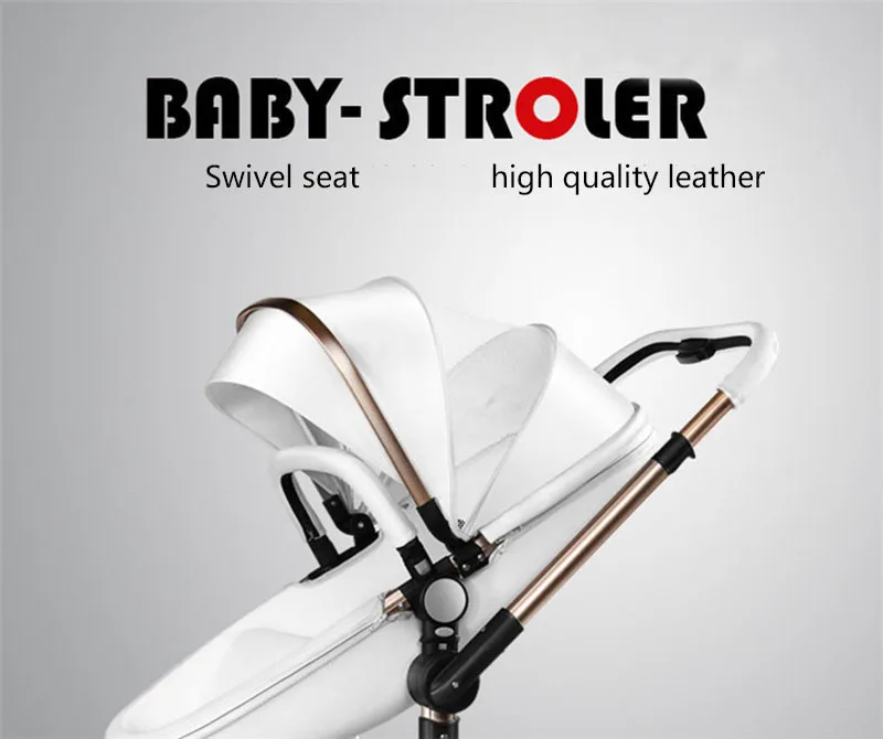 Горячая мама детская коляска 3 в 1 Алюминиевый сплав высокий вид складной шок детская коляска 360 Вращение коляска для новорожденных корзина+ автомобильное сиденье