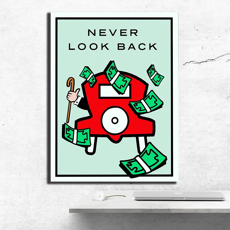 

Never Look Back Alec Monopolyingly Canvas Prints Picture Modular Paintings For Living Room Poster On The Wall Home Decoration