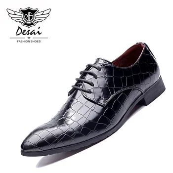 

DESAI Brand Large Size Shoes Men British Style Fashion Casual Shoes Pointed Toe Business Extra Large Code Men's Shoes