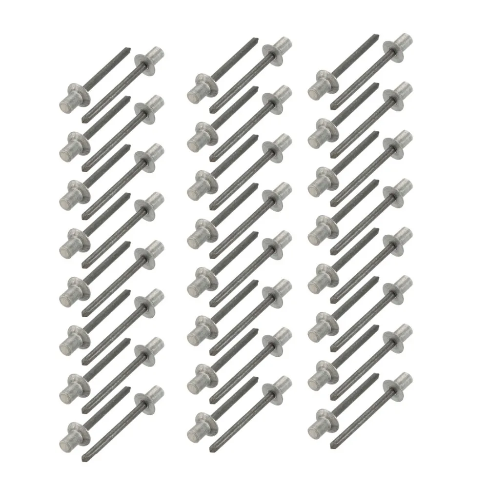 50 шт. 5 мм x 8 мм алюминиевый потайной головкой закрытый конец глухие Заклепки Крепеж для строительства автомобиля Корабль самолет машина