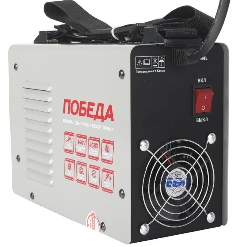 Welding machine Pobeda AC-250 Electrical inverter Welding unit Inverter welding set Arc-welding set Anti-sticking Hot start
