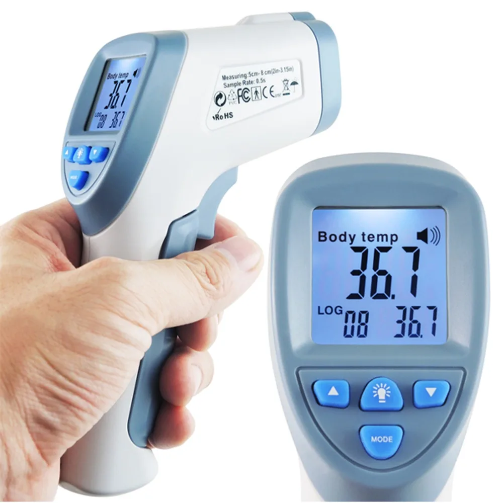

Non-Contact IR Thermometer Human Body Forehead and Surface Temperature Baby Adult