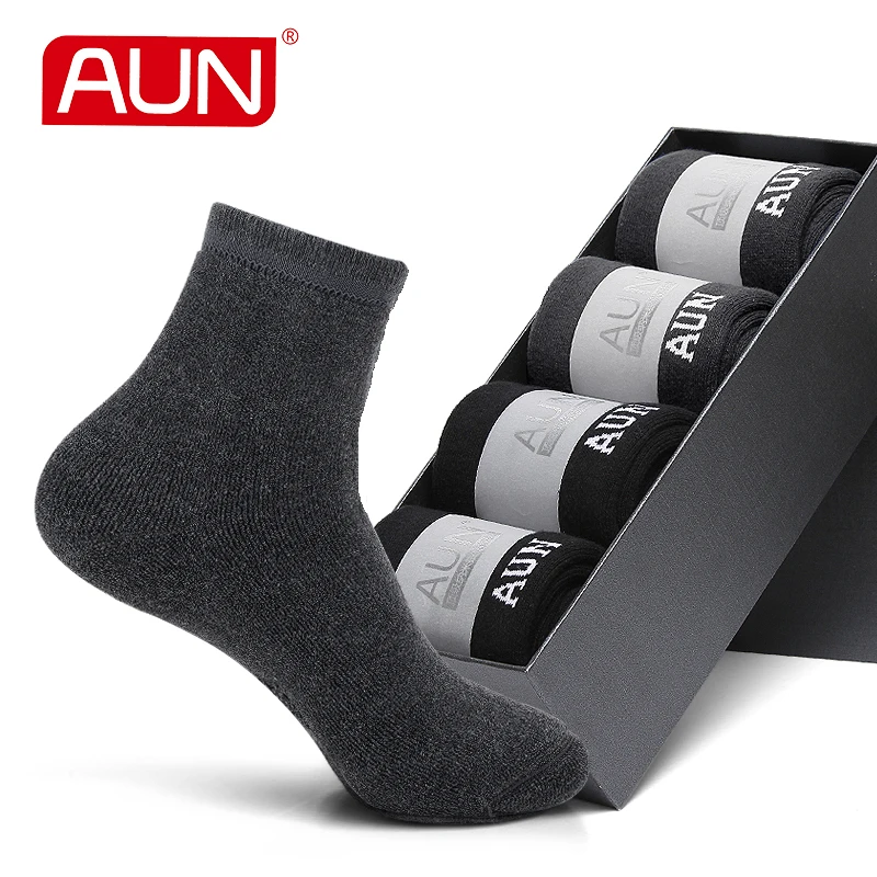 Men Thick Socks 4 pairs for Dress Men's Deodorant Cotton Polyester