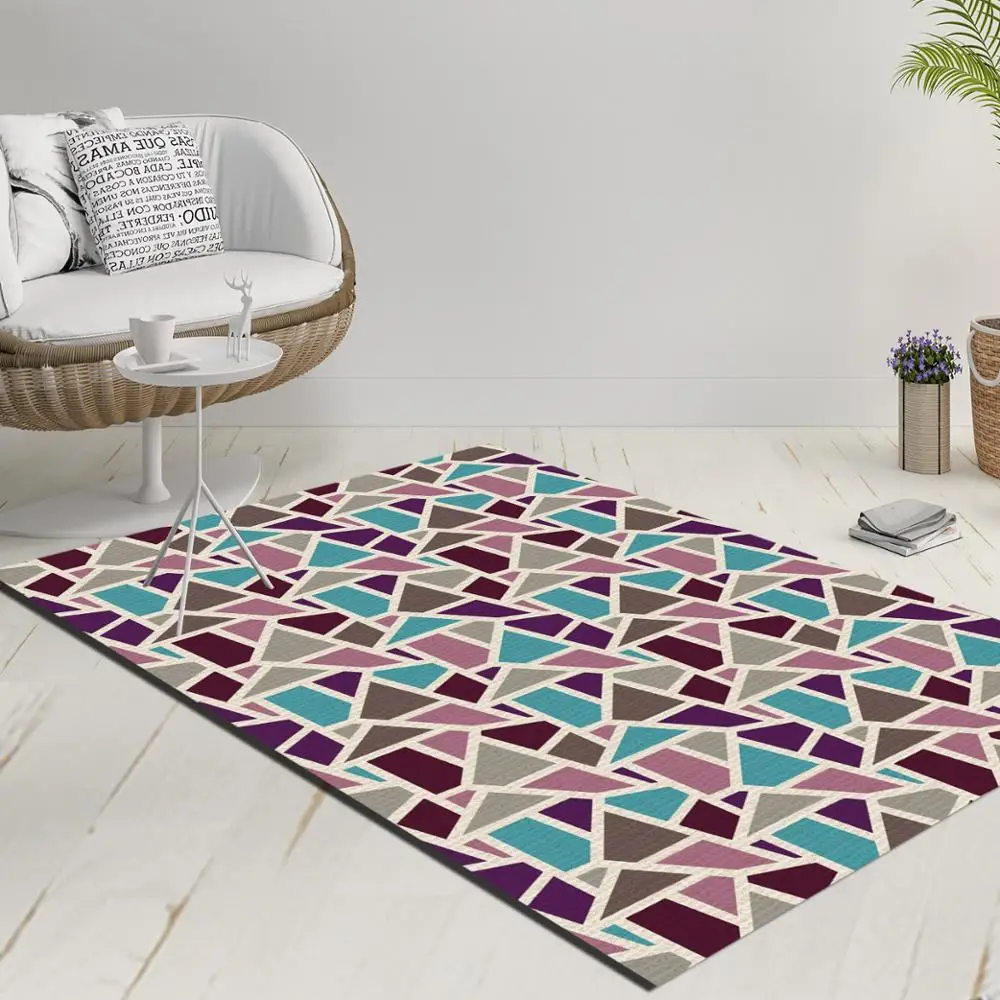 Else Nordec черно-белый ikat скандинавский геометрический 3d принт Противоскользящий килим моющийся декоративный килим Площадь Ковер богемный ковер