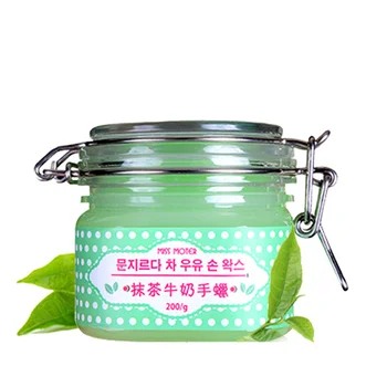 

Green Tea And Milk Hand Wax Hand Mask Nourish Mositurizing Exfoliate Anti-wrinkle Moisture Whitening Cream Hand Care 200g