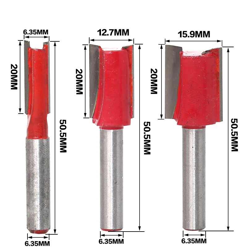12 шт. 1/4 хвостовик фрезерный станок Набор бит резец древесины Карбид хвостовик мельница Деревообработка Гравировка режущие инструменты RCT