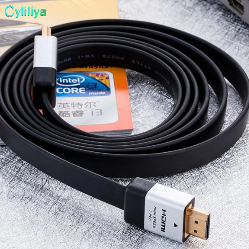 HDMI 2.0 Cable Audio Video Cord High Speed HD 4K x 2K Flat Male to 200pcs/lot | Электроника