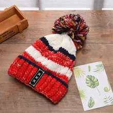 Natural Raccoon Fur Pompon Hat Thick Winter Women Cap Beanie Hats Knitted Cashmere Wool Gorros Caps Female Skullies Beanies