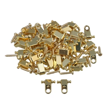 

Yibuy 40 x Golden Copper Electric Guitar Roller String Trees String Retainers