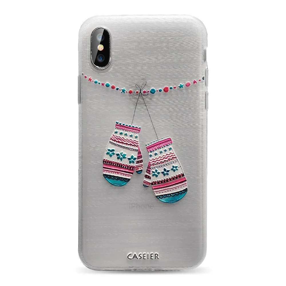 CASEIER год чехол на айфон 8 7 6S 6 5S Рождество телефон случаях Case чехол для iPhone 8 7 6S 6 Plus X XS Max XR мягкая обложка для iPhone 6 6S 7 8 Plus 11 Pro Max 11 Case - Цвет: Christmas Glove