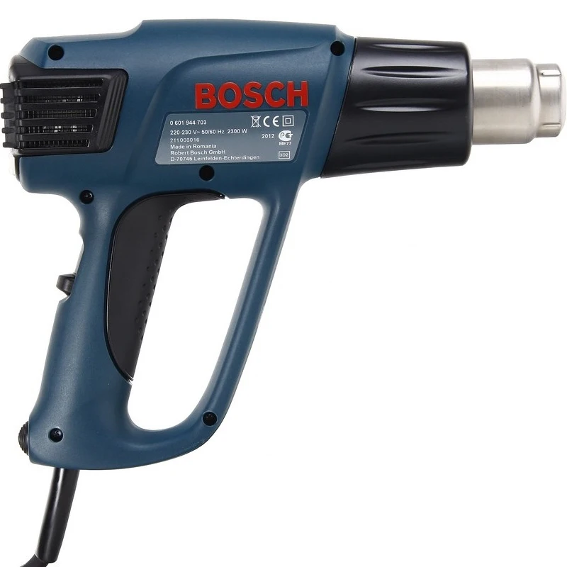 Фен технический Bosch GHG 660 LCD (708,703) (мощность 2300 Вт, 4 режима работы, поток 250-500 л/мин, 50-660 °С, кейс в комплекте)