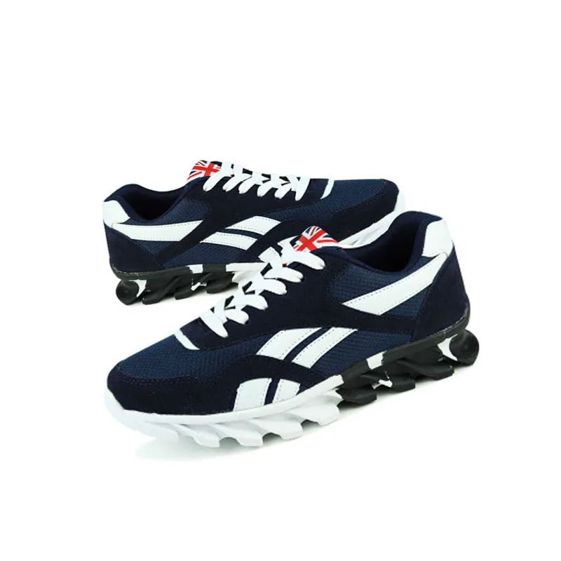 Men's Outdoor Sports Breathable Shoes Black Mesh Running Shoes Shock