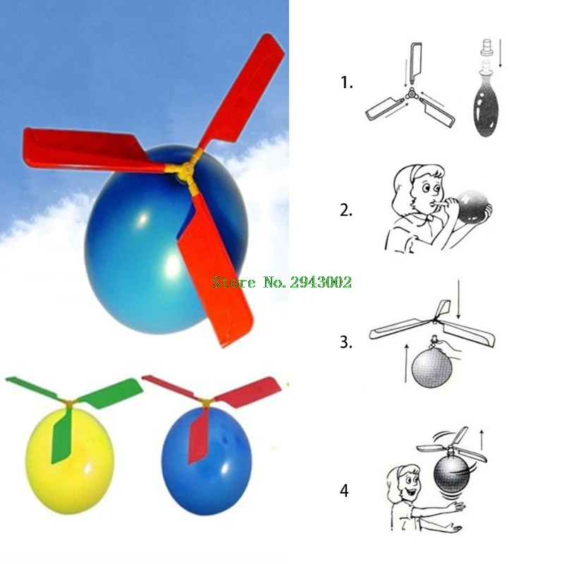 

Decorative Balloon Airplane Kids Party Bag Filler Flying Aircraft Whistling Toy