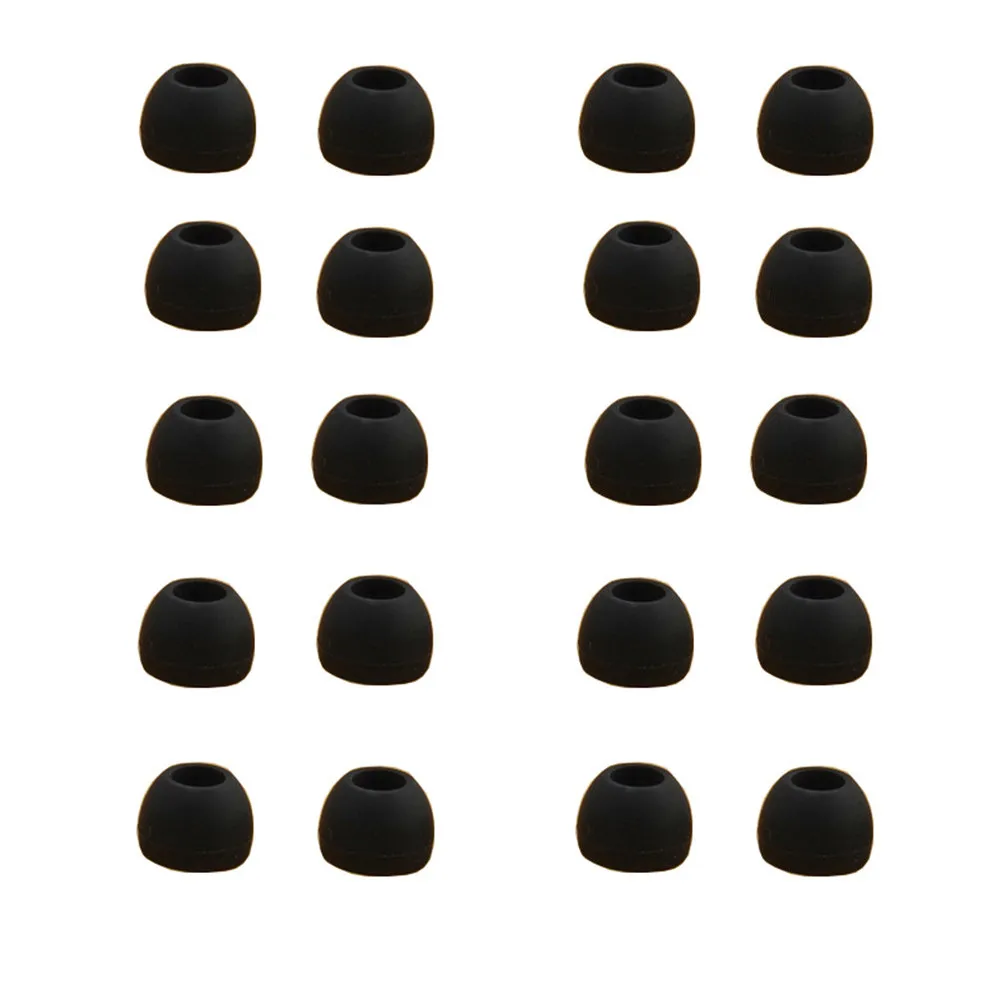 

10 Pairs Medium Size Clear Silicone Replacement Ear Buds Tips For Sony Phillips