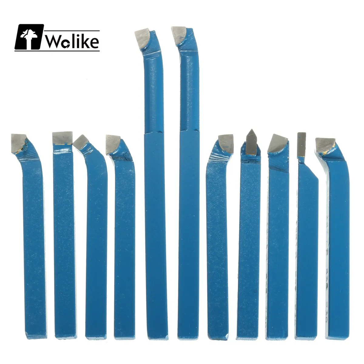 Wolike 11pcs 8mm Lathe Tools Carbide Tipped Brazed Boring Milling