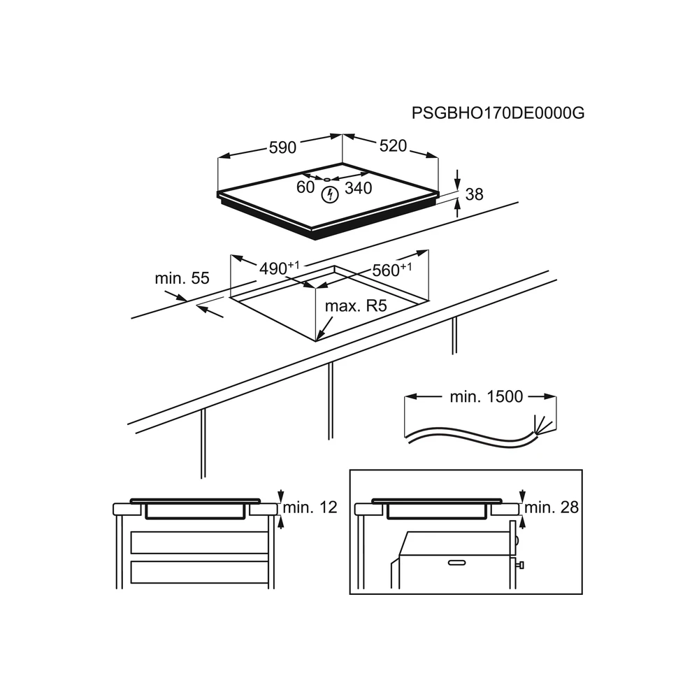 Встраиваемая варочная поверхность Electrolux CPE644RBC