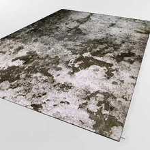 Серый Черный винтажный старомодный Настенный Дизайн 3d принт Нескользящая микрофибра для гостиной декоративный современный моющийся коврик