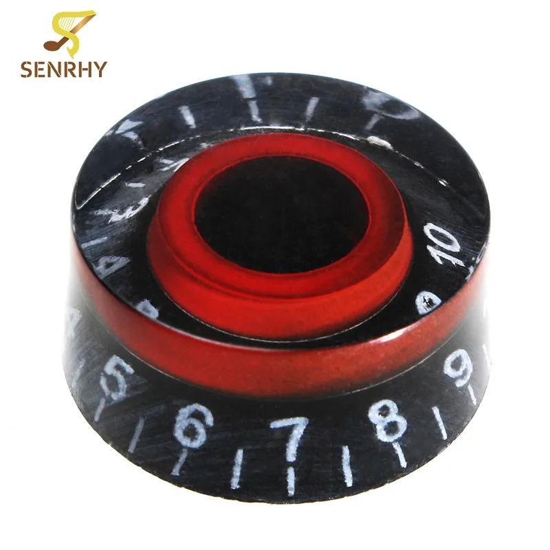 

Black Red Electronic Guitar Speed Dial Knobs Control Knobs For Guitar Musical Instrument Tackle Tool Parts & Accessories