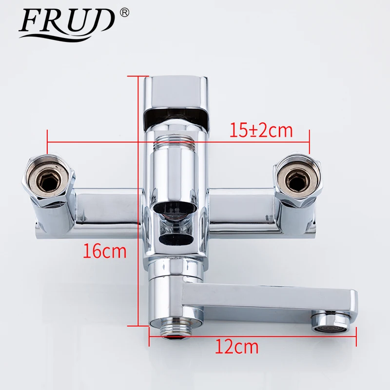 FRUD высокое качество «дождевой» смеситель для душа в ванную набор с одной ручкой смесители для ванной настенный кран для ванной душа torneira R24131
