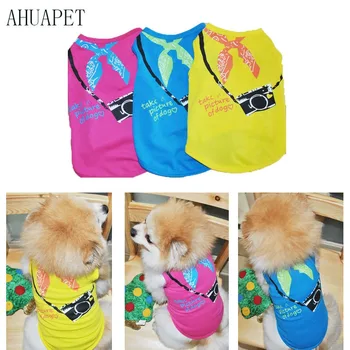 

French Bulldog Shirt dog Clothing Summer Dog Sleeveless Vest T Shirt For Dogs Pets Toy Poodle Clothes T Breathable Pet Clothes E