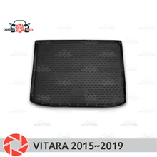 Коврик для багажника для Suzuki Vitara~, коврик для багажника, Нескользящие полиуретановые грязеотталкивающие накладки, для интерьера багажника, для стайлинга автомобиля